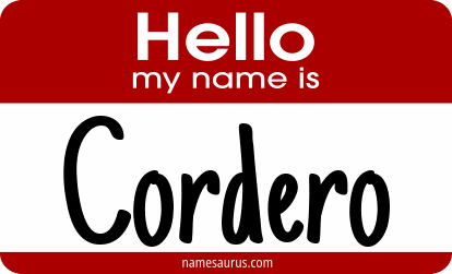 Hello my name is Cordero png download