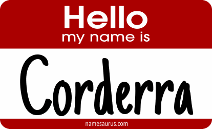 Hello my name is Corderra png download