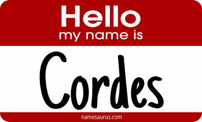 Hello my name is Cordes png download