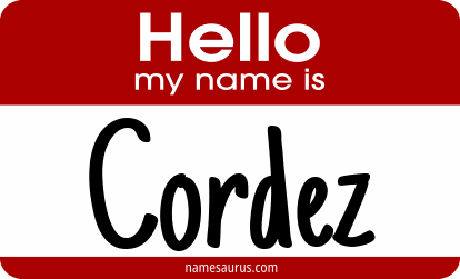 Hello my name is Cordez png download