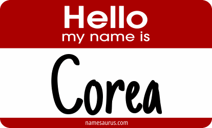 Hello my name is Corea png download