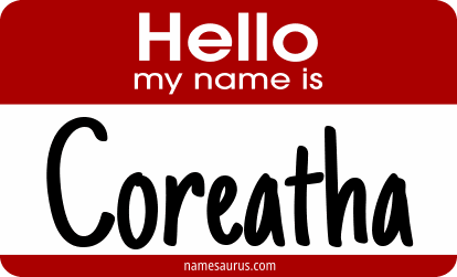 Hello my name is Coreatha png download