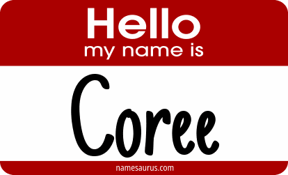 Hello my name is Coree png download