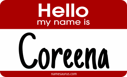Hello my name is Coreena png download