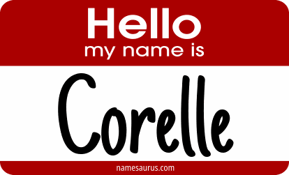 Hello my name is Corelle png download