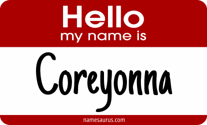 Hello my name is Coreyonna png download