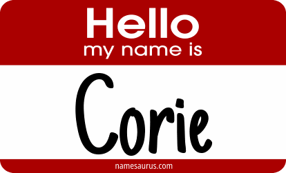 Hello my name is Corie png download