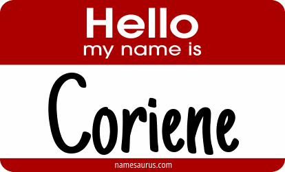 Hello my name is Coriene png download