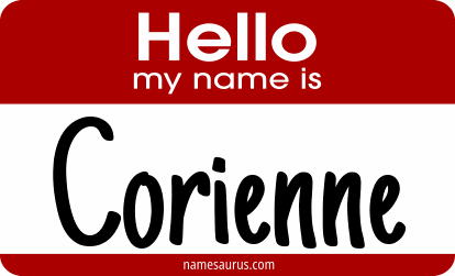 Hello my name is Corienne png download