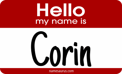 Hello my name is Corin png download