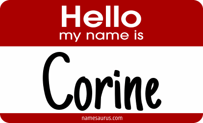 Hello my name is Corine png download