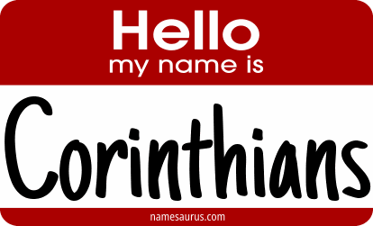 Hello my name is Corinthians png download