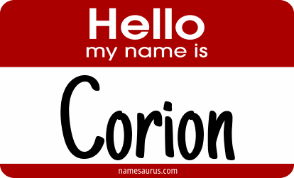 Hello my name is Corion png download
