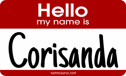 Hello my name is Corisanda png download