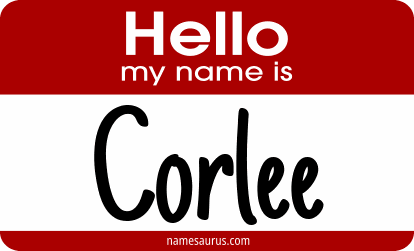 Hello my name is Corlee png download
