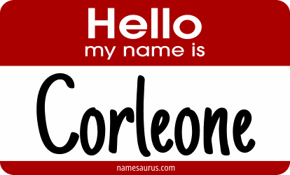 Hello my name is Corleone png download