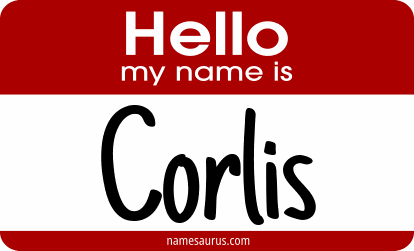Hello my name is Corlis png download