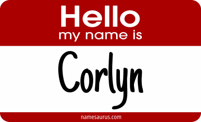 Hello my name is Corlyn png download