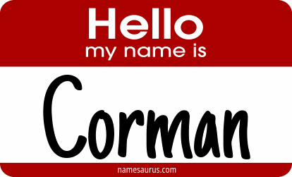 Hello my name is Corman png download