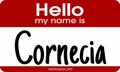 Hello my name is Cornecia png download