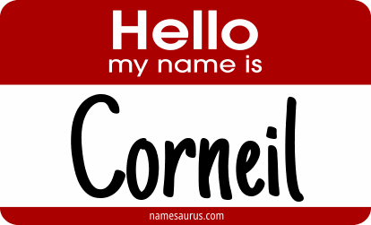 Hello my name is Corneil png download