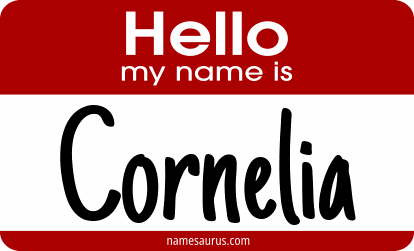 Hello my name is Cornelia png download