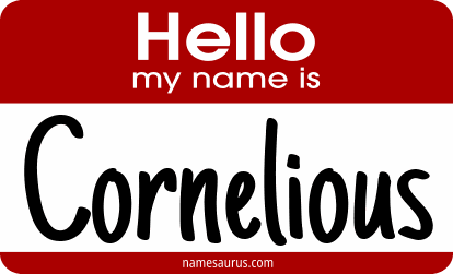 Hello my name is Cornelious png download