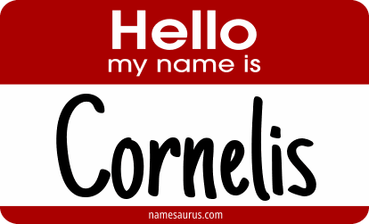 Hello my name is Cornelis png download