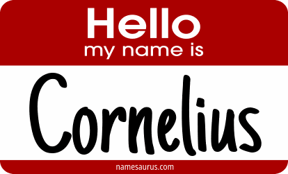 Hello my name is Cornelius png download