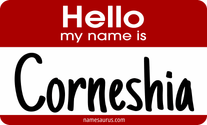 Hello my name is Corneshia png download