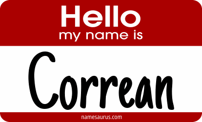 Hello my name is Correan png download