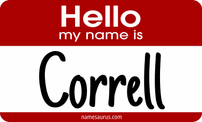 Hello my name is Correll png download