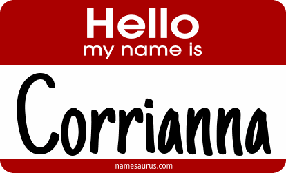 Hello my name is Corrianna png download