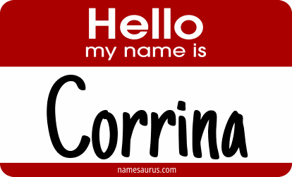 Hello my name is Corrina png download