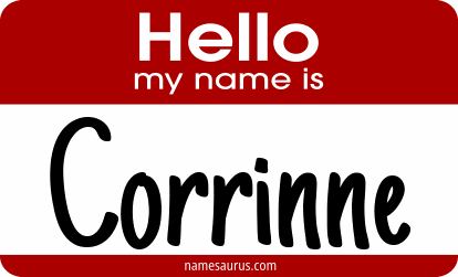 Hello my name is Corrinne png download