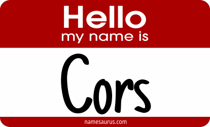 Hello my name is Cors png download