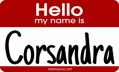 Hello my name is Corsandra png download