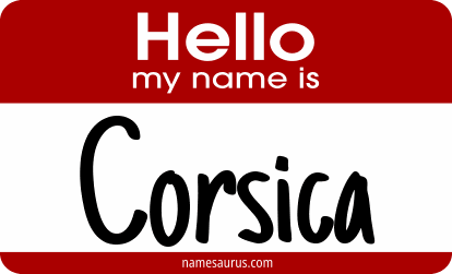 Hello my name is Corsica png download