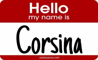 Hello my name is Corsina png download