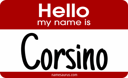 Hello my name is Corsino png download