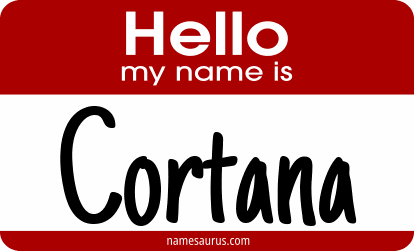 Hello my name is Cortana png download