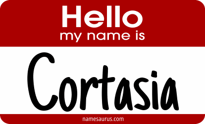 Hello my name is Cortasia png download