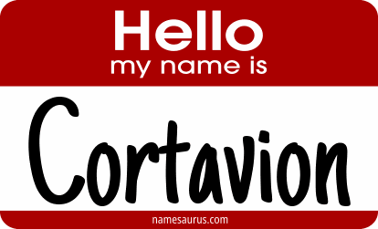 Hello my name is Cortavion png download
