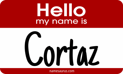 Hello my name is Cortaz png download