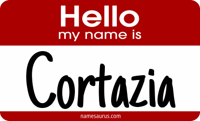 Hello my name is Cortazia png download