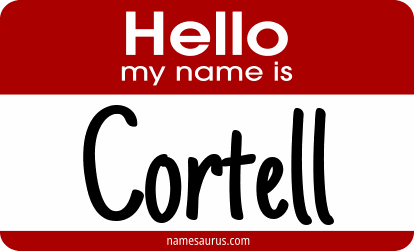 Hello my name is Cortell png download