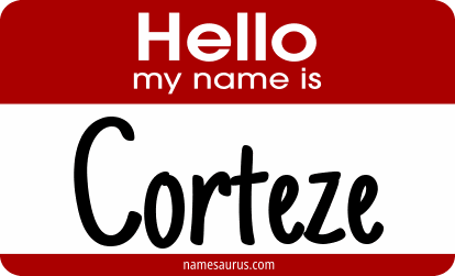 Hello my name is Corteze png download