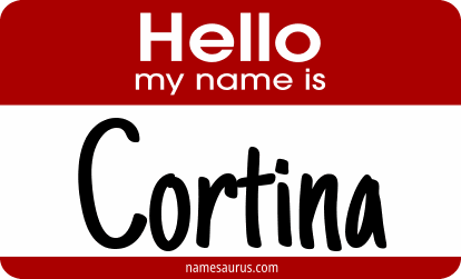 Hello my name is Cortina png download