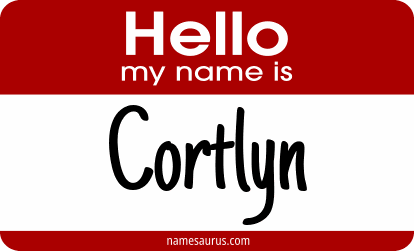 Hello my name is Cortlyn png download