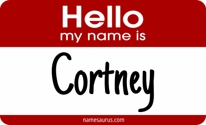Hello my name is Cortney png download